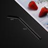 304 Stainless Steel Straw Set Color Metal Straw Restaurant Milk Tea Beverage Coffee Tube Straight Pipe Elbow Set
