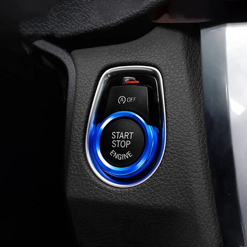 Car Engine Start Stop Ignition Key Ring Decorative Covers Accessories For BMW 1 2 3 4 Series F30 F31 F20 F21 F22 F45 F32 X1 F48