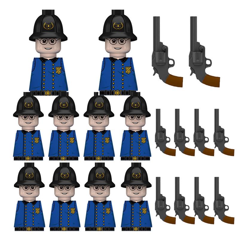 Kids Toys Civil War Volunteer Corps Infantry Soldiers West Cowboy  Weapon Equipment Figures Sets Childrens Birthday Gifts
