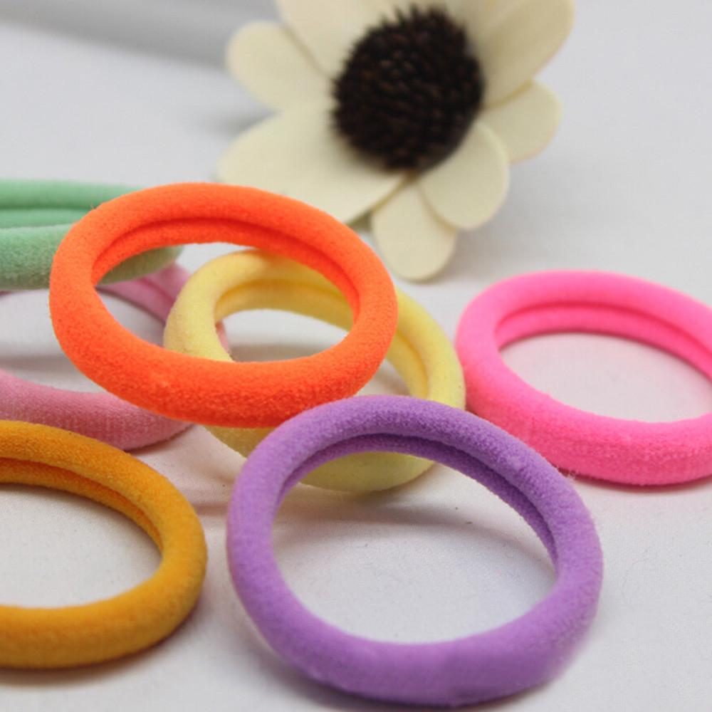 💰Kjøp NICKI 20 Pcs Girl Elastic Rubber String Hair Ties Band Rope