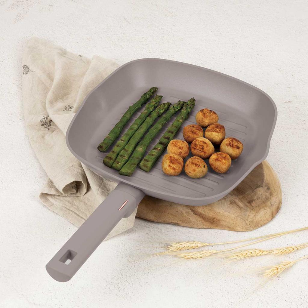 TITANIUM GRILL PAN 28cm BERLINGER HAUS BH-8096 TAUPE