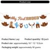 Cowboy Theme Birthday Party Supplies Various Featuring Horse Designing Plates and Plates Flags and More