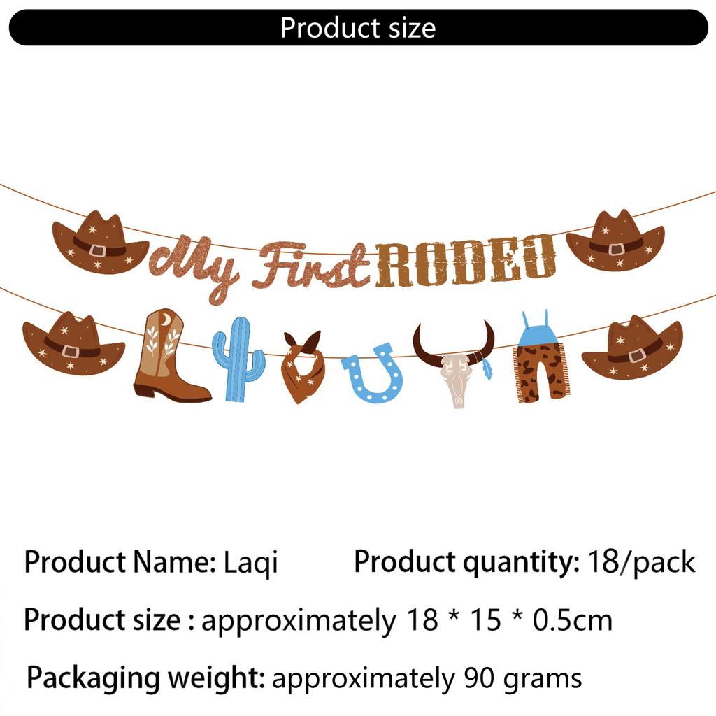 Cowboy Theme Birthday Party Supplies Various Featuring Horse Designing Plates and Plates Flags and More