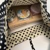 Women Casual Crossbody Bag Double Sided Polka Dots Large Capacity Lightweight Shoulder Dumpling Bag for Commuting Travel Sports