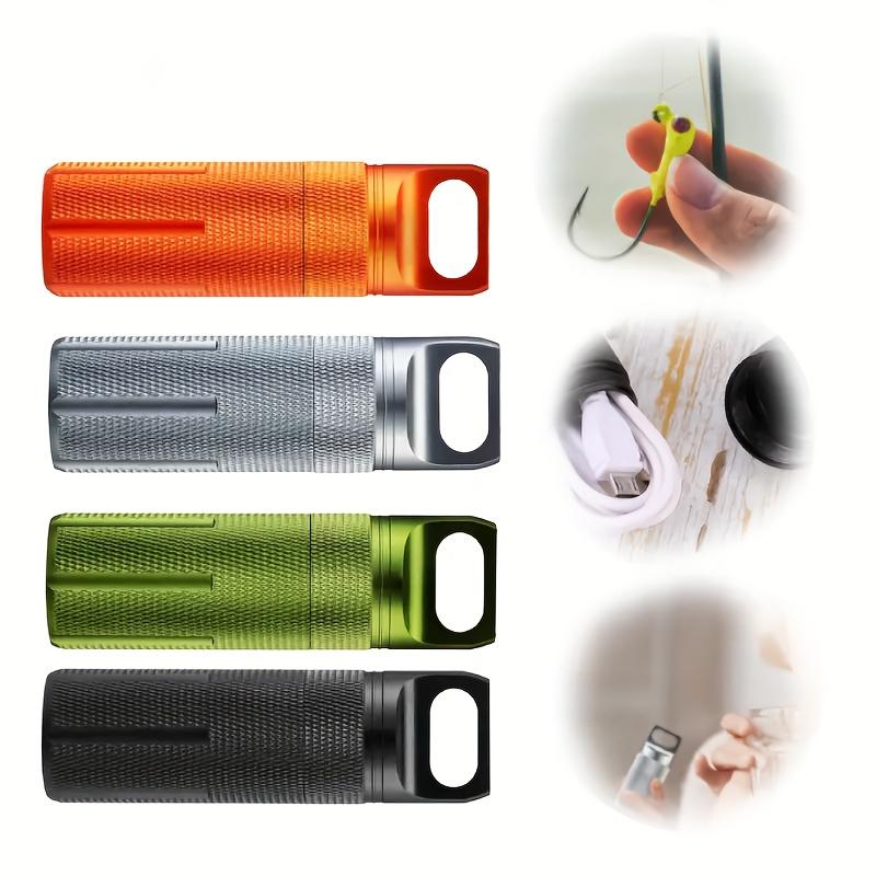 Aluminum Alloy Waterproof Pill Case Portable Sealed Medicine Bottle First Aid Outdoor Storage Container Single Piece Tank Box
