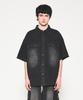 Eonoideu Western Cut Denim Short Sleeve Shirt Lq2Yu354_Black