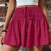 Lace Up Sports Shorts Skirt Loose Beach Short Casual Pajama Pants  Summer