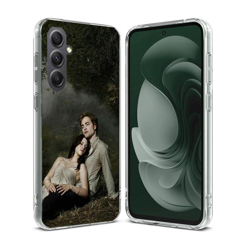Team Edward Jacob Twilight Phone Case for Samsung A16 A26 A36 A56 A17 A37 A57 A07 A06 A02S A03 A04S A05S Galaxy Note 20 10 A50S