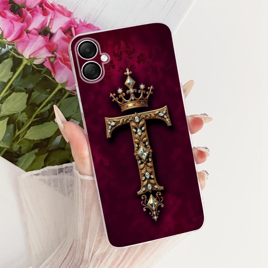 For Samsung Galaxy A06 Case SM-A065F New Letters Name Painted Cover Soft Slim Phone Case For Samsung A06 A 07 Galaxy A07 4G Bags