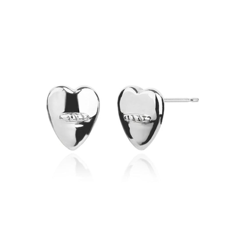 LUMIAH SIGNATURE THREAD HEART EARRINGS