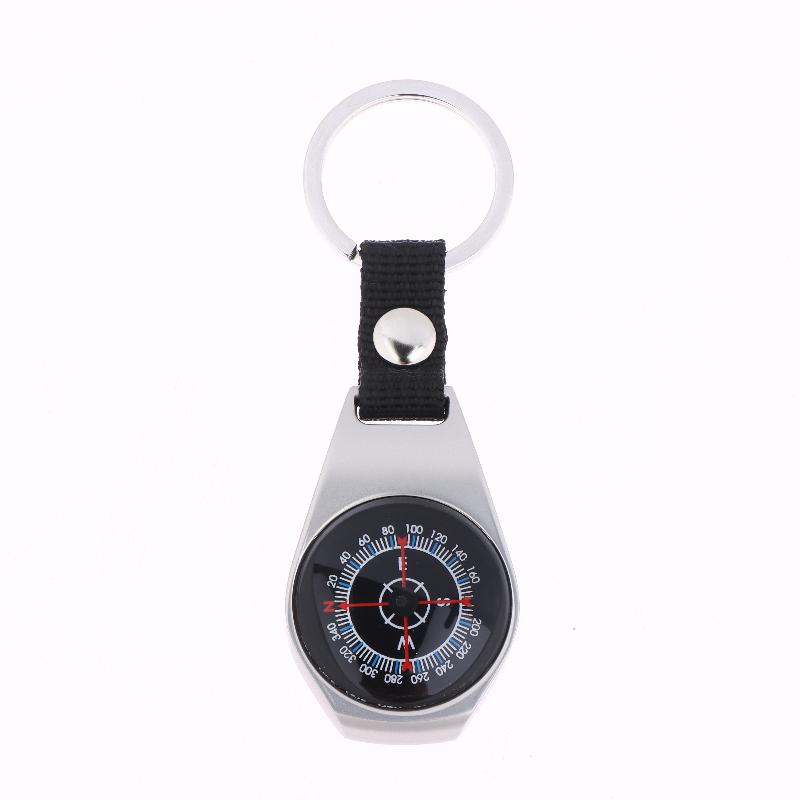 Draagbare Metalen Karabijnhaak Kompas Sleutelhanger, Mini Handheld Navigatiekompas Ideaal Voor Buiten Kamperen Wandelen Avontuur Gereedschap