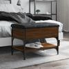 VidaXL Shoe Bench, Storage Bench with Seat, Shoe Rack with Cushion, Modern, Brown Oak 835191