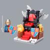 Medieval Castle Knights Throne Figures Building Blocks Military Soldiers King Helmet Shield Weapons MOC Assemble Bricks KidsToys