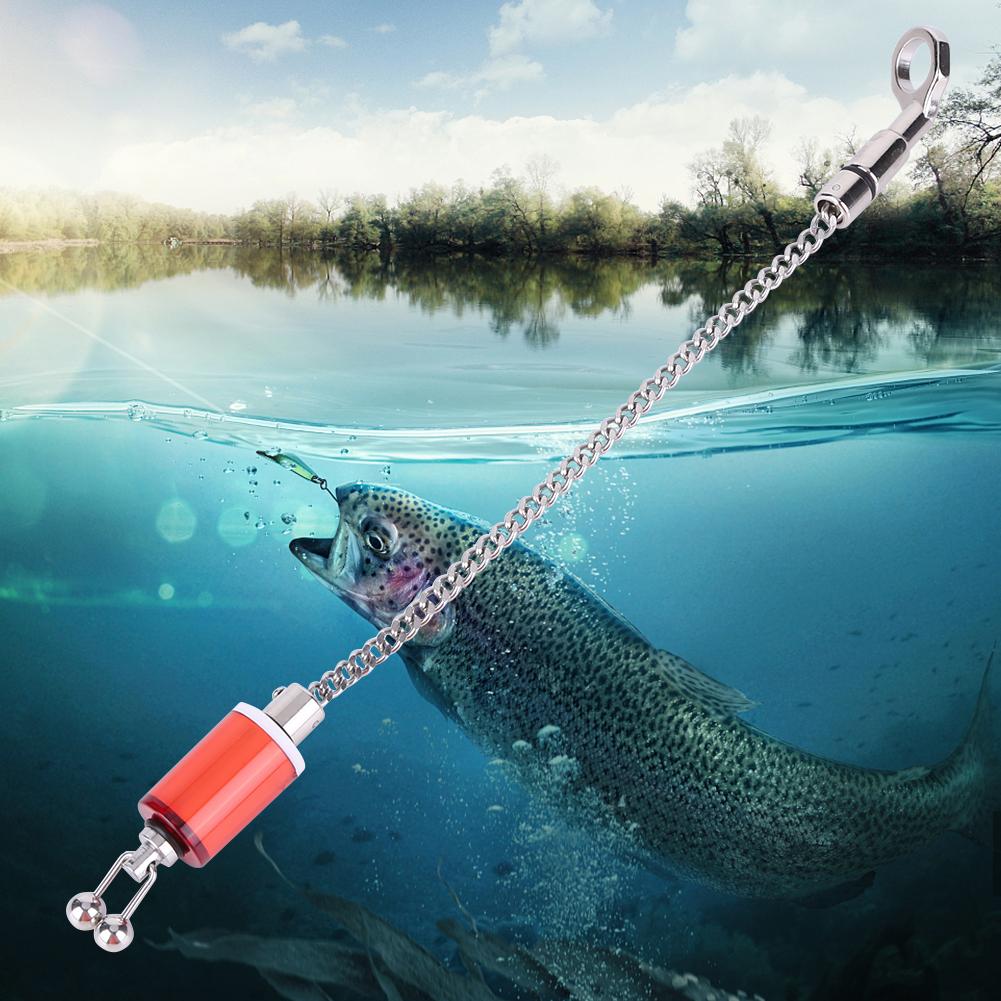 Carp Fishing Alarm Wiggler Portable Sling Chain Bite Wiggler Outdoor Tools Stainless Steel Anti-corrosion Accessories