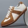 Leather men's shoes spring new men's pigskin casual shoes board shoes versatile breathable trend non-slip breathable white shoes