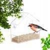 Transparent Bird Feeder House Window Box Glass Suction Cups