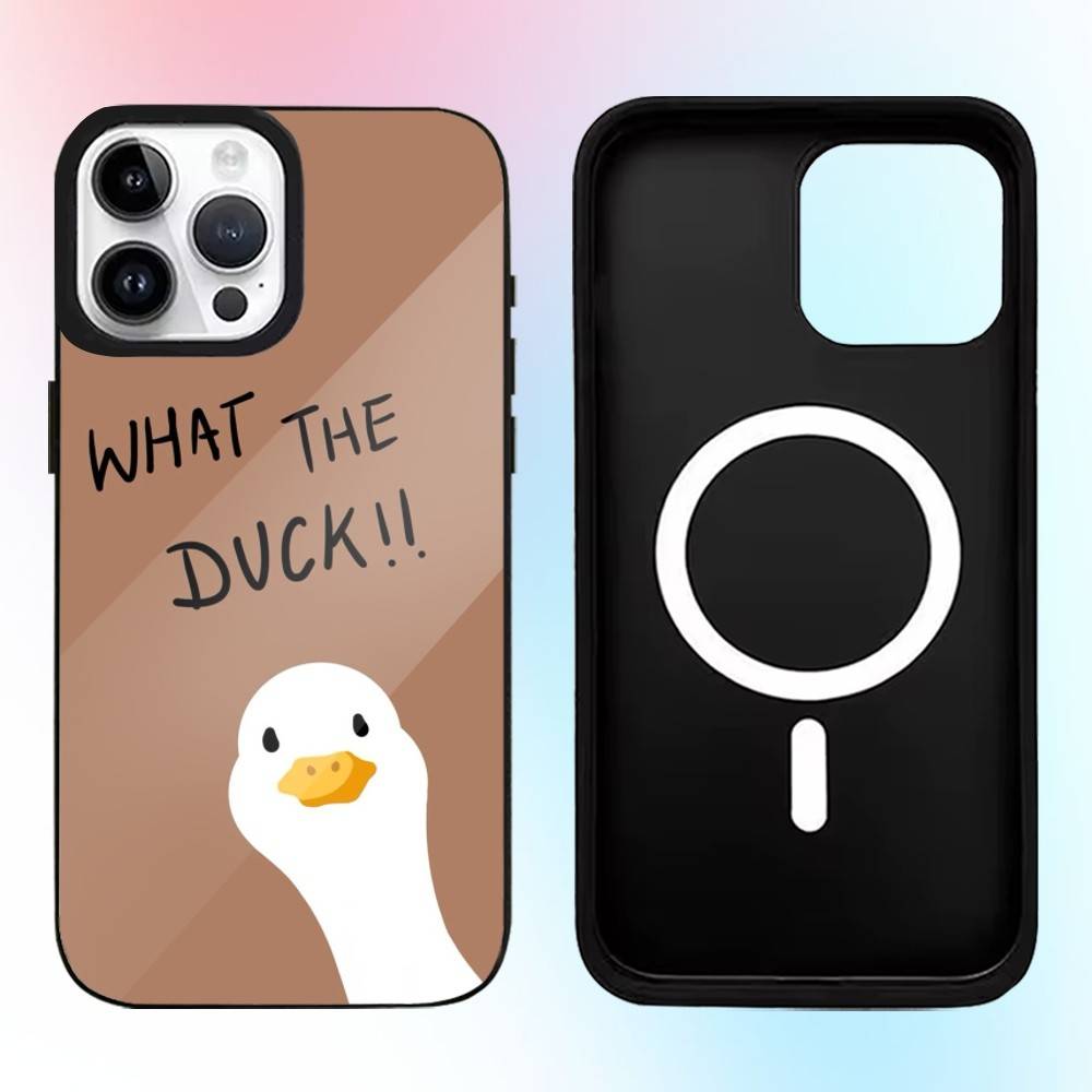 

Cute Cartoon Duck Phone Case For iPhone17,16,15,14,13,12,11 Plus,Pro Max Magnetic Magsafe Wireless Charging iPhone14Plus