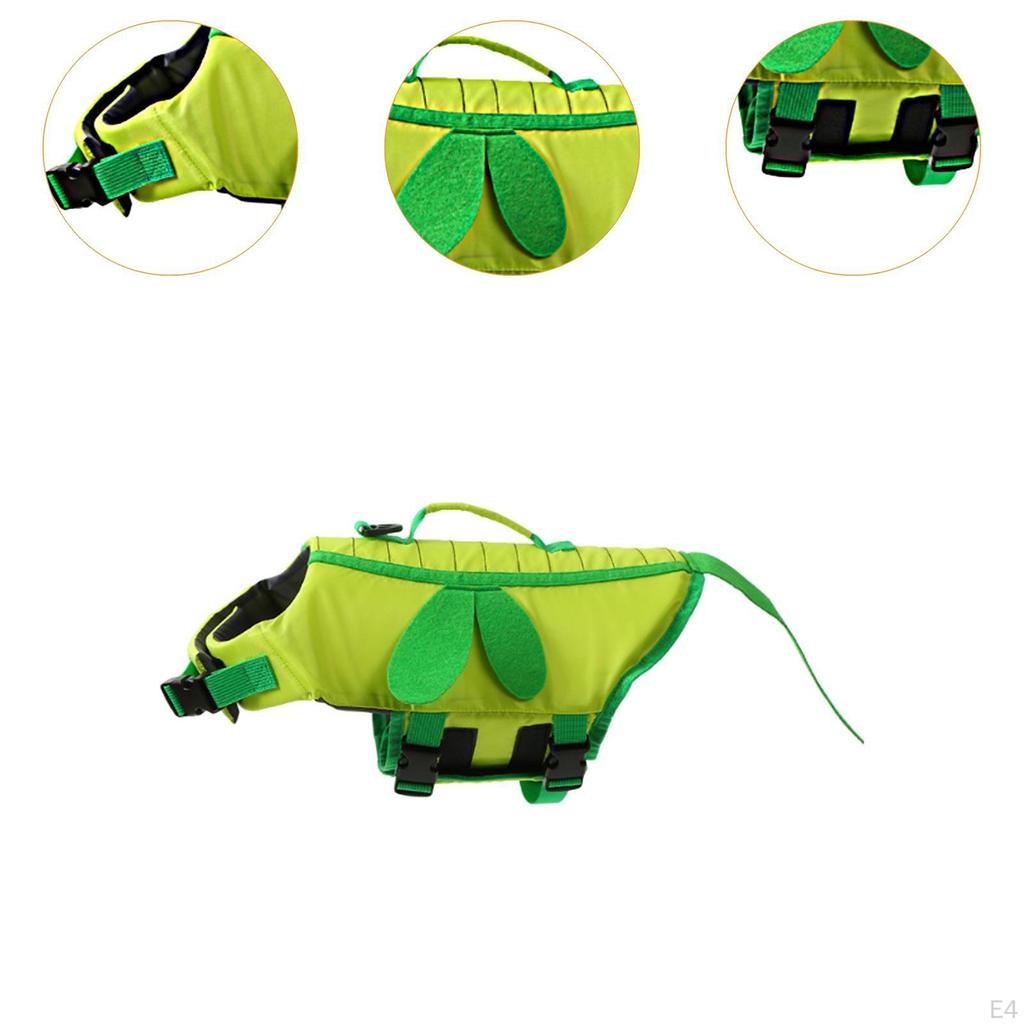 Dog Life Vest Traction Buckle Swimsuit Float Jacket for Boating Swimming XXS