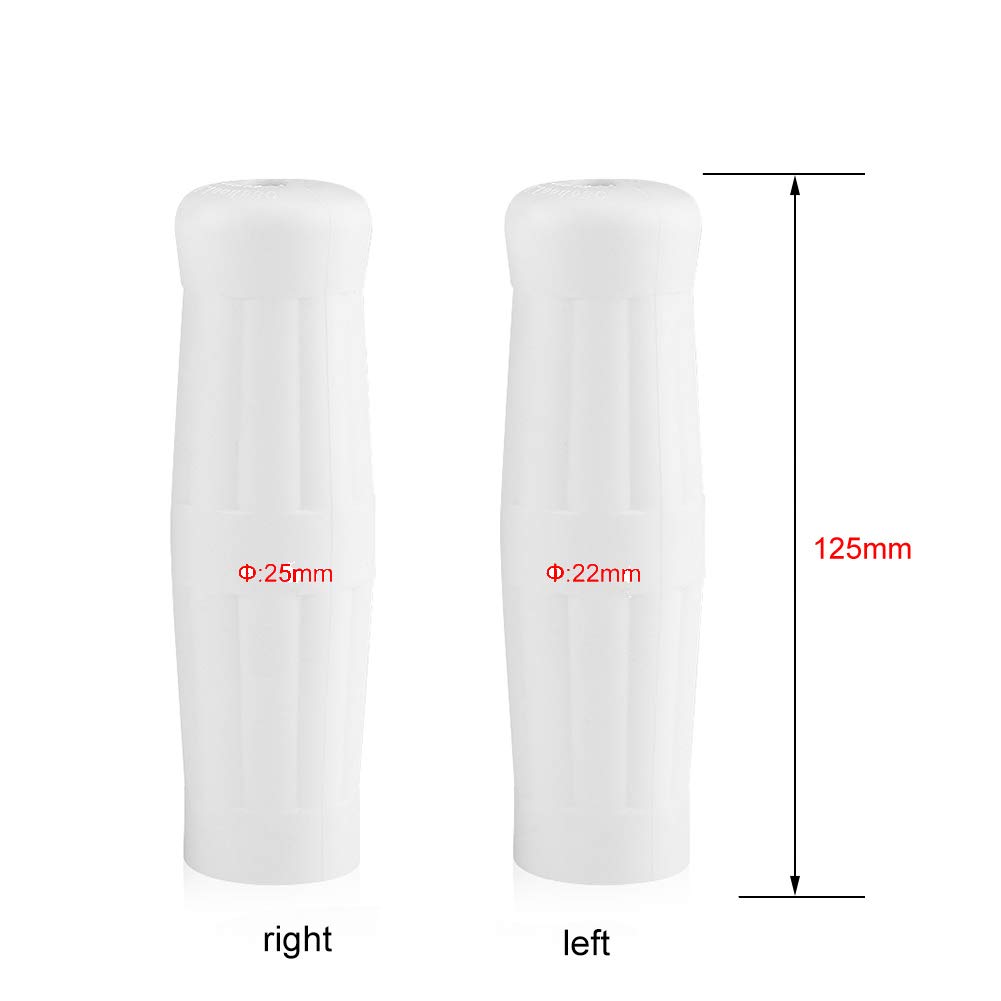 1"-7/8" Motorcycle Handlebar Grips Handlebars Non-Slip Rubber Vintage Cola Bottle Design 1 Pair (Left