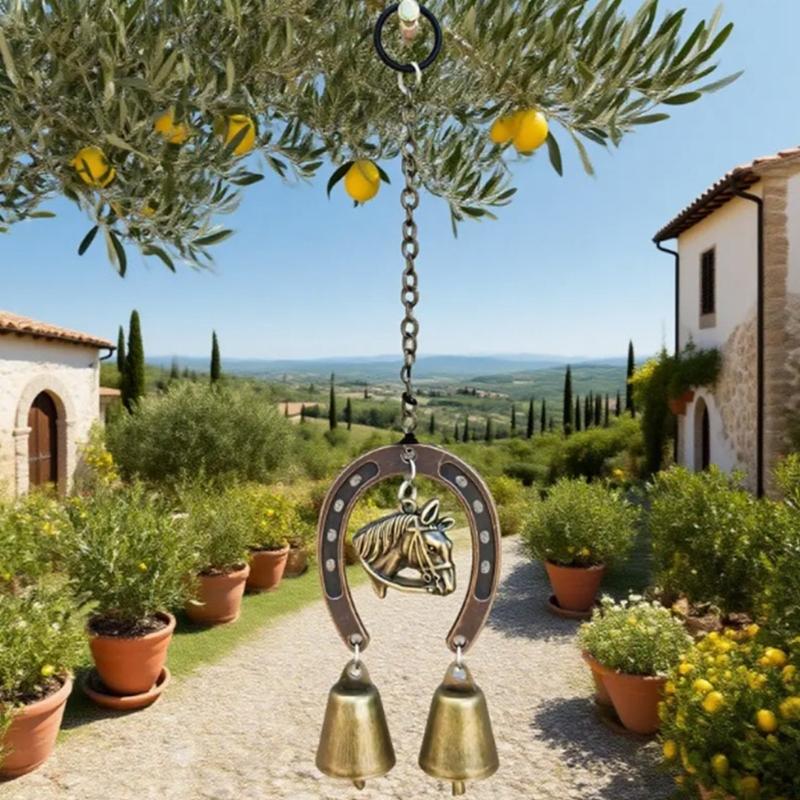 Lucky Horseshoe Hanging Metal Horseshoe Decoration Unique Horseshoe Wall Decoration Easy Installation For Balcony