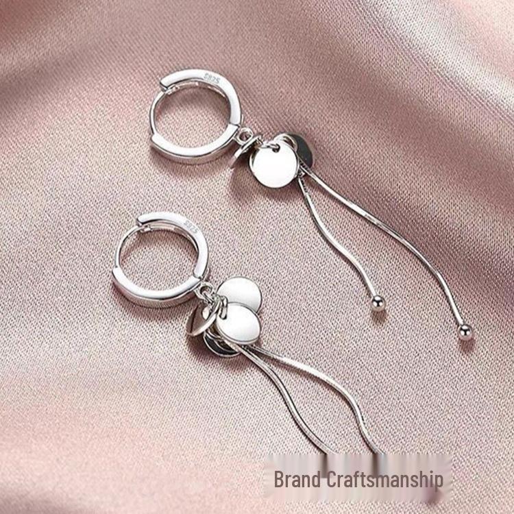 925 Sterling Silver Earrings for Women - Long Tassel, Stud & Hoop Designs, Korean Celebrity Style