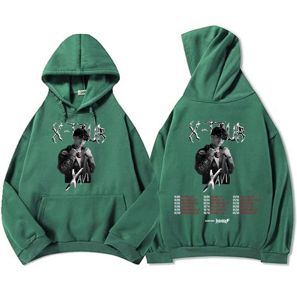 X-tour Xavi Singer Fashion Hoodies Long Sleeve Fashion Hooded Sweatshirts Casual Autumn Fleece Male Sudaderas Streetwear Men Top