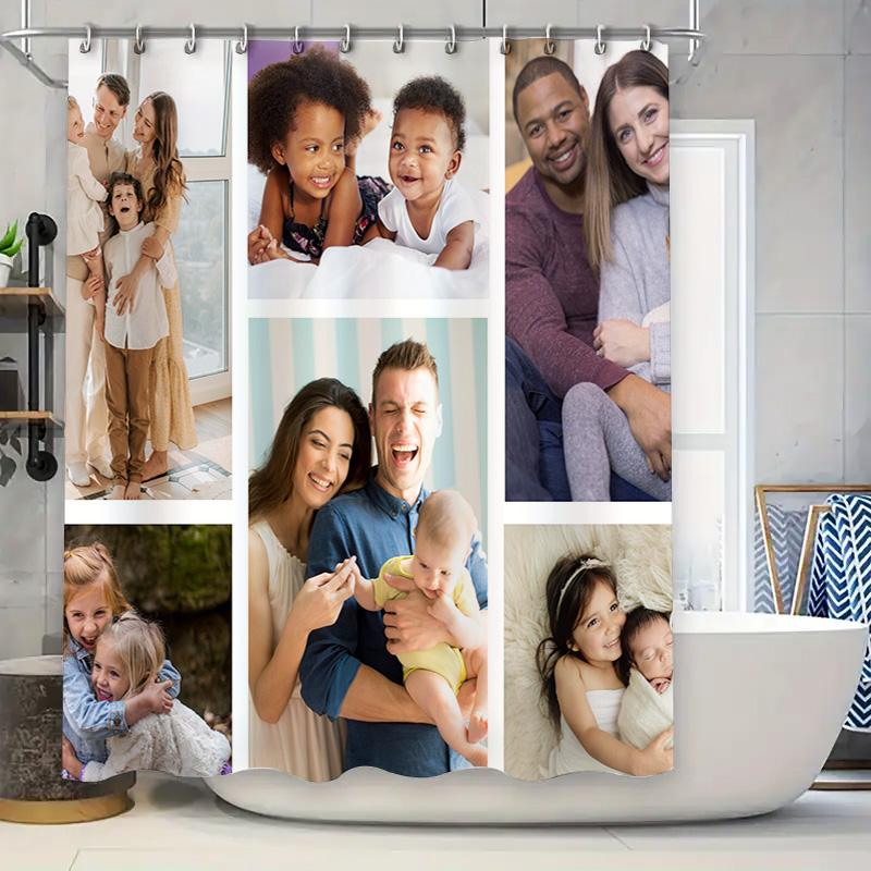 

Blue Flowing Lines Shower Curtain Bath Decorative Fabric Shower Curtains Waterproof Fabric Decor for Bathroom 180x180cm (E192) 90x180cm