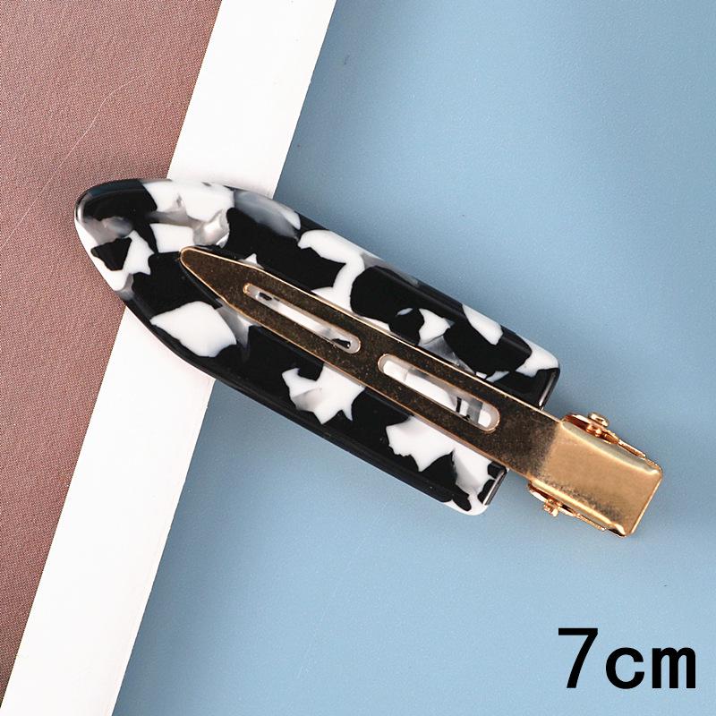Japanese & Korean Style Seamless Metal Hairpin - Frosted Women's Bangs Side Clip