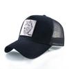 Sommer-Sonnenschutzhut, Vintage-Baumwoll-Sonnenhut, bestickte Tier-Baseballkappe, Netzmütze, Baseballkappe, Baseballkappe, LKW-Fahrerhut