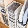 Wardrobe Closet Clothes Organizer Stackable Drawer Shirt Storage Basket Box Plastic Multi-layer Clothe Rack Storage Tool Bedroom