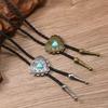 1pc Retro Vintage Copper/Silver Unisex Bolo Tie Necklace, Fashion Personalized Accessory Suitable For Daily Wear, Gift