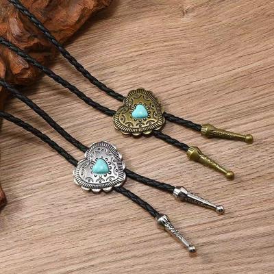1 Stück Retro Vintage Kupfer/Silber Unisex Bolo Krawatte Halskette, Modisches Personalisiertes Accessoire Geeignet für den täglichen Gebrauch, Geschenk