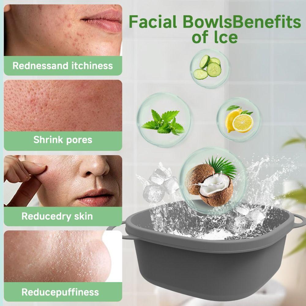 Bacia de Lavar Rosto para Skincare de Silicone Economizadora de Espaço Pia Portátil Nova Bacia de Lavar Viagem Exterior
