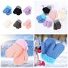 Soft Baby Mittens with Fleece Lining Breathable Plush Children's Hands Warmer Thicked Warm Gloves for Cold Weather