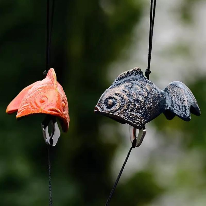 Větrné zvonky v japonském stylu Litinová zvonkohra Balkon Venkovní nádvoří Závěsný zvonek Dekorativní ornament Krajina Přívěsek na zvonek