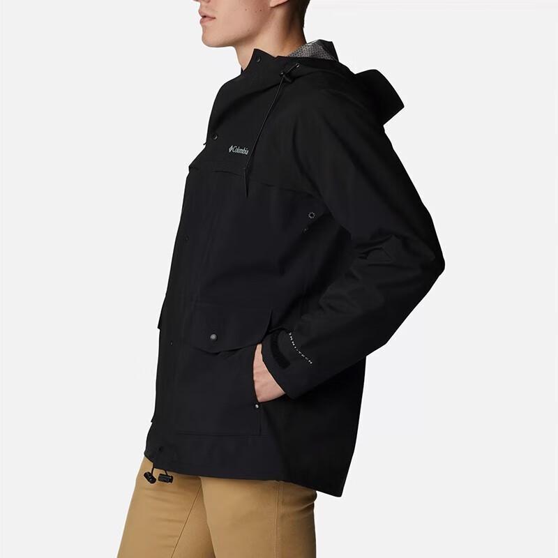 Columbia Solid Color Waterproof Windproof Durable Casual Hooded Jacket Men Jackets Black WE9002-010