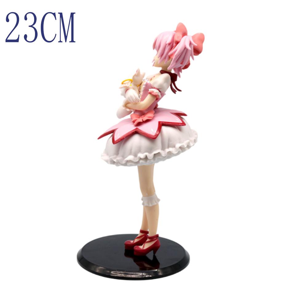 23cm Puella Magi Madoka Magica Aniem Figure Kaname Magic Girl Model Toy Gift Action Doll In Stock PVC Poseable Articulated Scale Detailed Movable