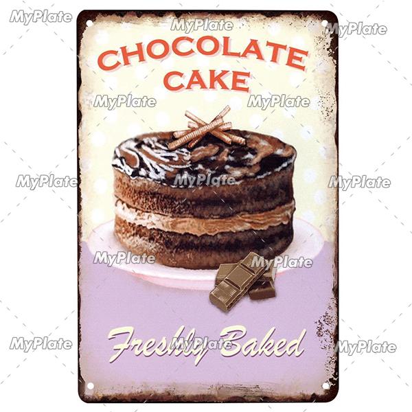 Cupcake Vintage Tin Sign Metal Sign Decorative Plaque Wall Decor Man Cave Club Decoration