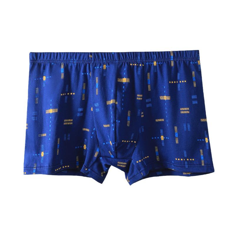 Men's Loose-Fit Pure Cotton Boxer Briefs - Large Size, Comfortable Summer Sports Underwear