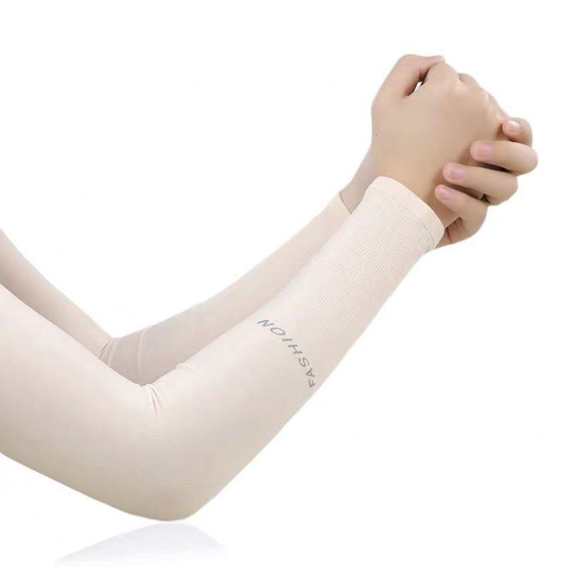 Unisex Ice Silk UV Protection Arm Sleeves for Summer Sports & Cycling