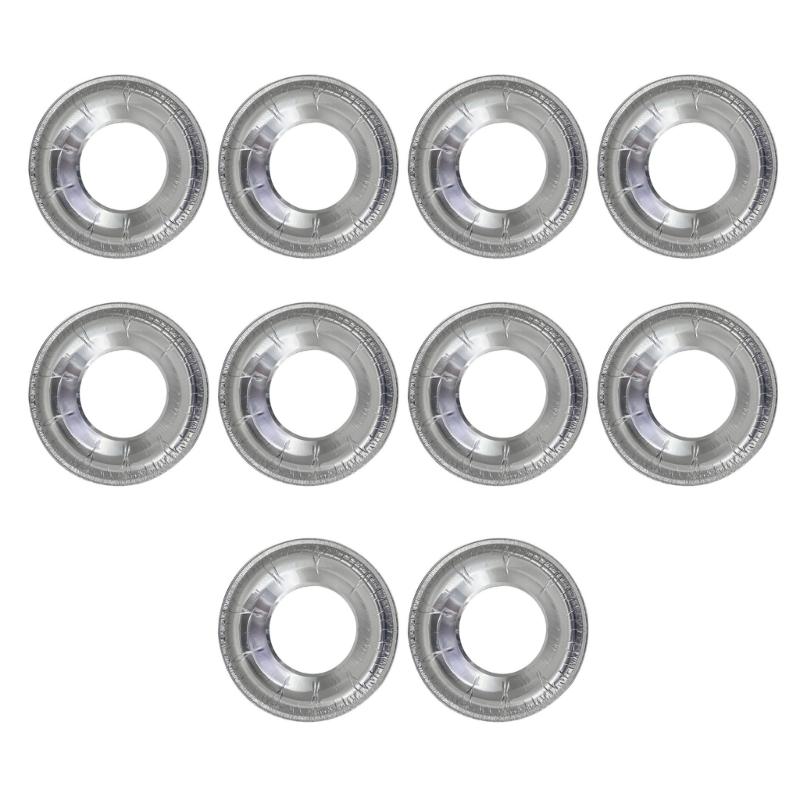 Pack of 10 Tin Stove Liners Oil Proof Covers Gas Stove Liners for Gas Burners Ensuring a Clean Cooking Environment