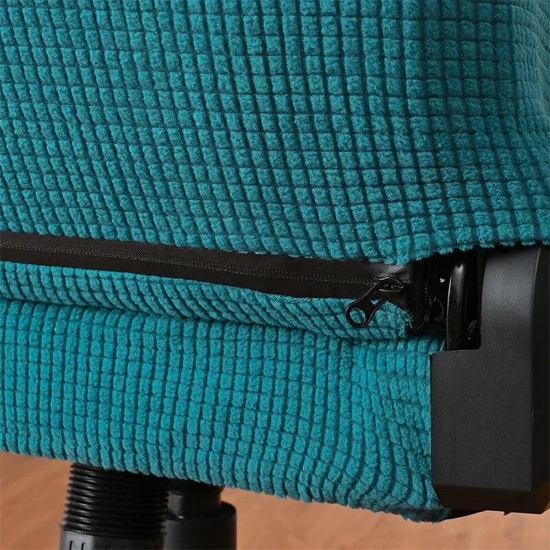 Polar Fleece Gaming Chair Cover Elastic Office Chair Cover Anti-Dirty Spandex Computer Armchair Seat Slipcovers Housse De Chaise