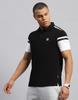 Rockit from House of Monte Carlo Mens Solid Black Polo Neck Half Sleeve T-Shirt