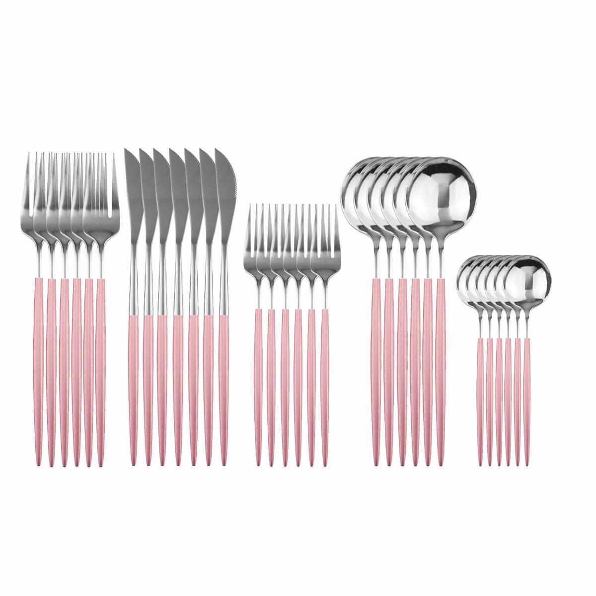 30 шт. элегантный набор столовых приборов из нержавеющей стали 18/10 — фото 16