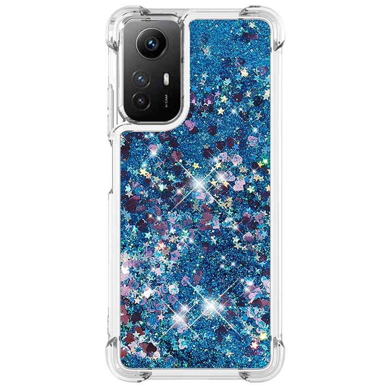 Note 12S Case For Xiaomi Redmi Note 12S Cover Printed Glitter Quicksand Liquid Cover for Xiomi Redmi Note12S Phone Case Fundas