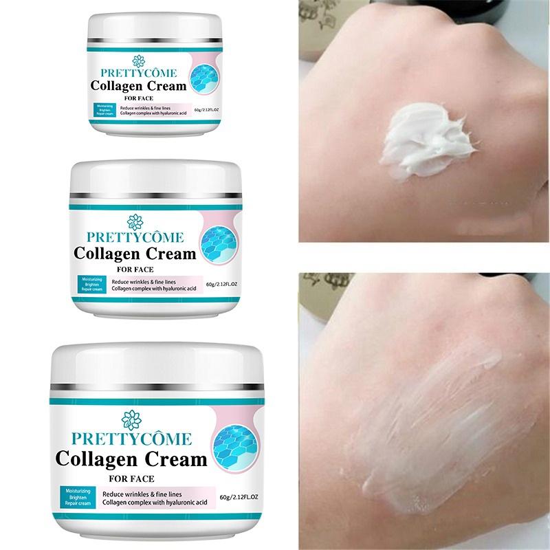 Face Collagen Cream Moisturizing Nourishing Cream Reduce Wrinkles Brightening Skin Facial Cream Face Skin Care
