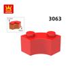 Non-Toxic 128Pcs/Lot 3063 85080 Curved Building Blocks Moc Accessories Compatible With Bricks Diy Children Toys Assembly Gift Box