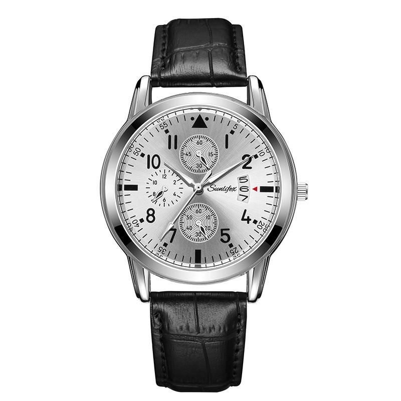Men S Fashion Trend Watch Belt Casual Watch Non-Mechanical Quartz Watch