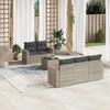VidaXL Garden Lounge Set with Cushions 6 Pcs, Sofas with Adjustable Feet, Outdoor Furniture Set Patio Terrace, 3251039
