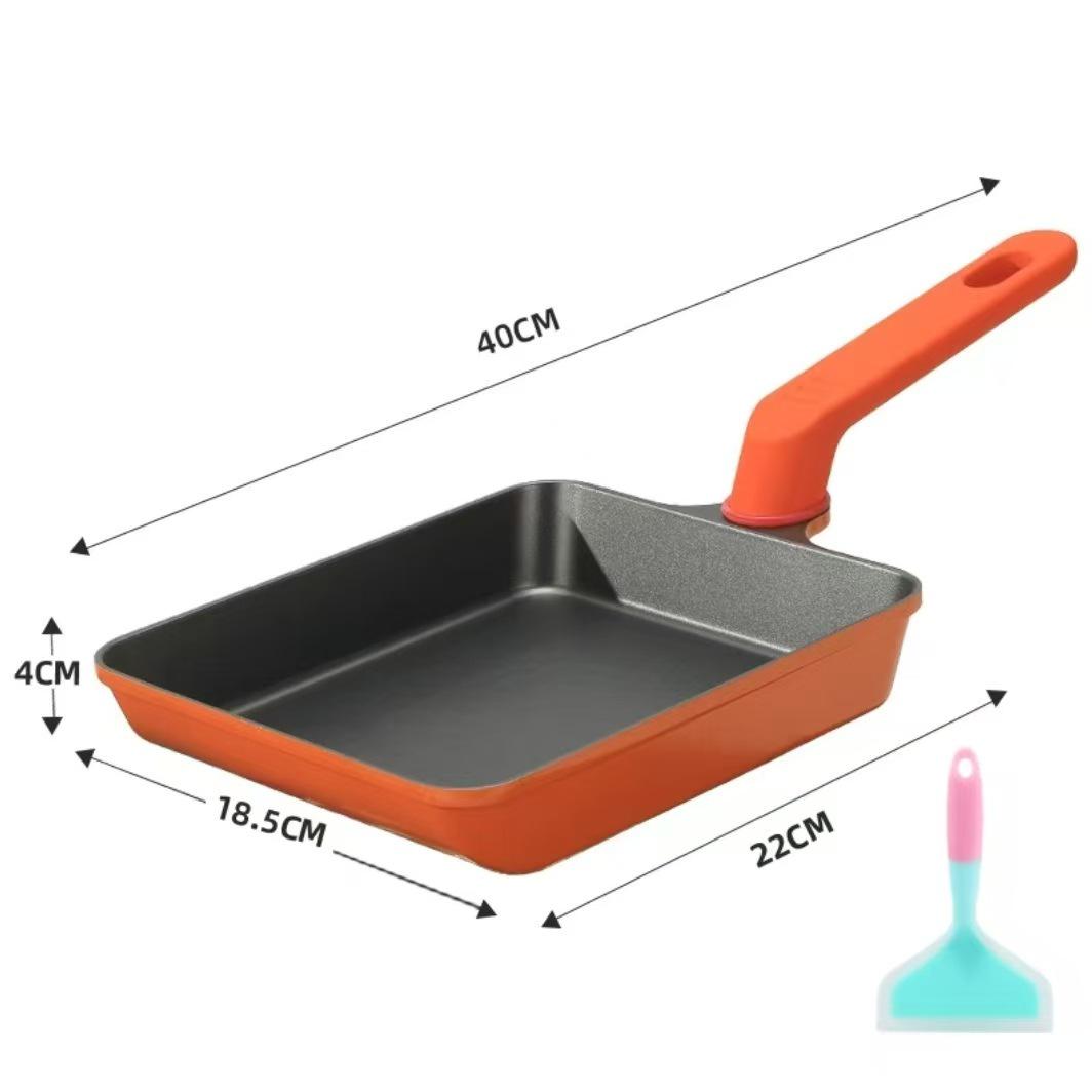 Трансграничная квадратная сковорода для тамагояки с антипригарным покрытием для завтрака